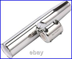 2Pcs Stylish Stainless Clamp on Adjustable Fishing Rod Holder for Rails 1 to 1 2Pcs Stylish Stainless Clamp on Adjustable Fishing Rod Holder for Rails 1 to 1