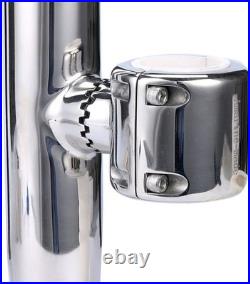 2Pcs Stylish Stainless Clamp on Adjustable Fishing Rod Holder for Rails 1 to 1