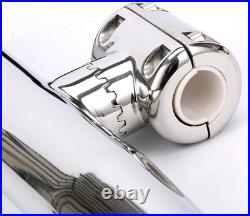 2Pcs Stylish Stainless Clamp on Adjustable Fishing Rod Holder for Rails 1 to 1