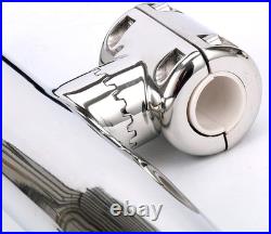 2Pcs Stylish Stainless Clamp on Adjustable Fishing Rod Holder for Rails 1 to 1