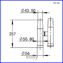 2X Boat Double Angle Fishing Rod Holder Stainless Steel Outrigger Adjustable