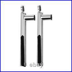 2X Boat Double Angle Fishing Rod Holder Stainless Steel Outrigger Adjustable