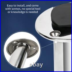 2X Marine Stainless Steel Boat Fishing Rod Holder Oval 30 Degree with PVC cover