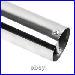 2X Marine Stainless Steel Boat Fishing Rod Holder Oval 30 Degree with PVC cover