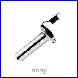 2X Marine Stainless Steel Boat Fishing Rod Holder Round 30 Degree with PVC cover 2X Marine Stainless Steel Boat Fishing Rod Holder Round 30 Degree with PVC cover