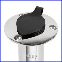 2X Marine Stainless Steel Boat Fishing Rod Holder Round 30 Degree with PVC cover 2X Marine Stainless Steel Boat Fishing Rod Holder Round 30 Degree with PVC cover