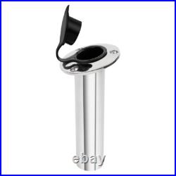 2X Marine Stainless Steel Boat Fishing Rod Holder Round 30 Degree with PVC cover 2X Marine Stainless Steel Boat Fishing Rod Holder Round 30 Degree with PVC cover