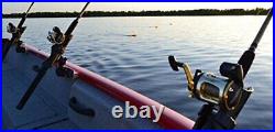 2X Rod Holder for Lund Boat Sport Trak Gunnel System with Cannon Rod Holder