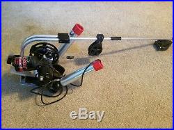 3 Big Jon Captain's Pack Electric Downriggers with swivel base and 2 rod holders