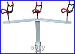 3 Head, 360° Adjustable Aluminum PVC Coated Boat Fishing Holder, Pontoon Boat