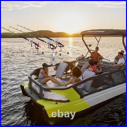 3 Head Fishing Rod Holder, 360° Adjustable Fishing Rod Holder Aluminum PVC