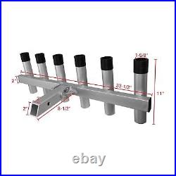 3005.4275 Aluminum Pivoting Fishing Rod Holder for 2 Hitch Receivers 6-Rod