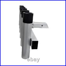 3005.4275 Aluminum Pivoting Fishing Rod Holder for 2 Hitch Receivers 6-Rod