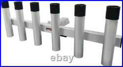 3005.4275 Aluminum Pivoting Fishing Rod Holder for 2 Hitch Receivers 6-Rod Ca