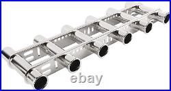 316 Stainless Steel 6 Tubes Fishing Rod Holder for Boat Marine Kayak Yacht