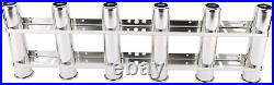 316 Stainless Steel 6 Tubes Fishing Rod Holder for Boat Marine Kayak Yacht