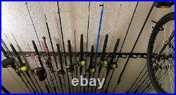 35 Fishing Rod Pole Reel OFFSHORE Holder Garage Ceiling Wall Rack Organizer