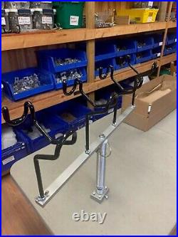 36 T-bar with seat pedestal post and heavy duty base & 6- 30 Degree Rod-holders