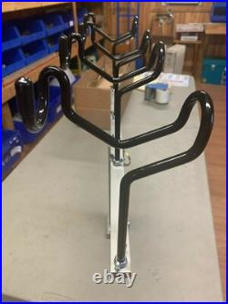 36 T-bar with seat pedestal post and heavy duty base &-6-45-Degree Rod-holders