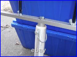 36 inch T-bar With 6 30 Degree Rod-holders on 3/4 inch screw in Seat Pedestal