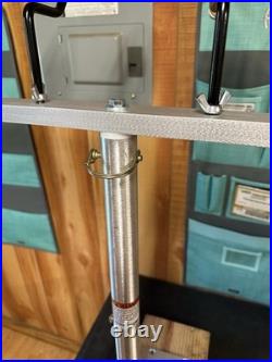 36 inch T-bar With 6 holders 3/4 inch screw in Seat Pedestal Add Dual Angles