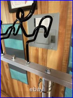 36 inch T-bar With 6 holders 3/4 inch screw in Seat Pedestal Add Dual Angles