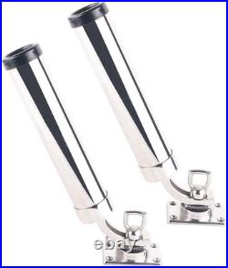 360° Adjustable Fishing Rod Holder Boat Stainless Steel Rod Holder Deck Mount