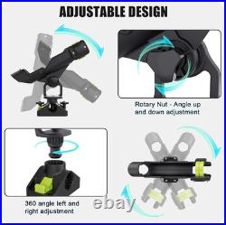 360° Adjustable Fishing Rod Holder Combo Mount Boat Rod Rack Track System