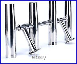 360 Deg Rotated Adjustable Stainless 4 Tube 2 Leg Rocket Launcher Rod Holders