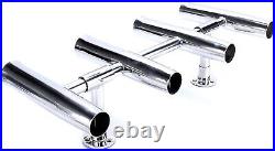 360 Deg Rotated Adjustable Stainless 4 Tube 2 Leg Rocket Launcher Rod Holders