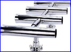 360 Deg Rotated Adjustable Stainless 4 Tube 2 Leg Rocket Launcher Rod Holders