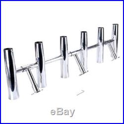 360 Degree 6 Tube Adjustable Stainless Rocket Launcher Rod Holder Rotated FAST