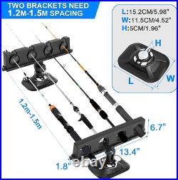 360° Rotatable Fishing Rod Holder for Boat Crappie Rod Storage Rack