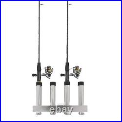 4 Link Tube Stainless Hitch Fishing Rod Holder Adjustable Car Fishing Pole Rack