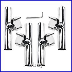 4-Pack Boat Fishing Rod Holder, Stainless Clamp on Fishing Rod Pole Holder for 4-Pack Boat Fishing Rod Holder, Stainless Clamp on Fishing Rod Pole Holder for