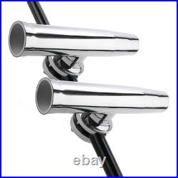 4-Pack Boat Fishing Rod Holder, Stainless Clamp on Fishing Rod Pole Holder for 4-Pack Boat Fishing Rod Holder, Stainless Clamp on Fishing Rod Pole Holder for