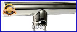 4-Pack Fishing Rod Holder, Stainless Tournament Style Clamp on Rod Holder, Rail