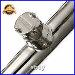 4-Pack Fishing Rod Holder, Stainless Tournament Style Clamp on Rod Holder, Rail