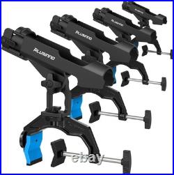 4 Pack Fishing Rod Holders for Boat, Fishing Rod Holder with Enlarge Clamp