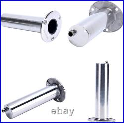 4-Pack Heavy 316 Duty Stainless Steel Rod Holders with Drain, Flush Mount Fishin