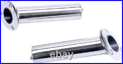 4-Pack Heavy 316 Duty Stainless Steel Rod Holders with Drain, Flush Mount Fishin