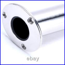 4-Pack Heavy 316 Duty Stainless Steel Rod Holders with Drain, Flush Mount Fishin