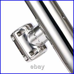 4 Pack Stainless Steel Clamp on Fishing Rod Holder for Rails 1-1/2 to 1-3/4