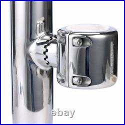 4 Pack Stainless Steel Clamp on Fishing Rod Holder for Rails 1-1/2 to 1-3/4