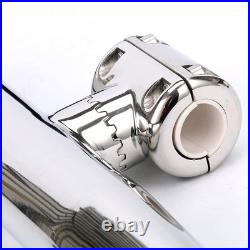 4-Pack Stylish Stainless Steel Clamp on Fishing Rod Holder for Rails 7/8 to 1 4-Pack Stylish Stainless Steel Clamp on Fishing Rod Holder for Rails 7/8 to 1