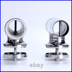 4 Pcs Fishing Rod Holder, Stainless Tournament Style Clamp on Rod Holder, Rail M