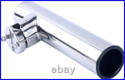 4-Piece Stainless Clamp Fishing Rod Holder Set for Boats Adjustable & Durable