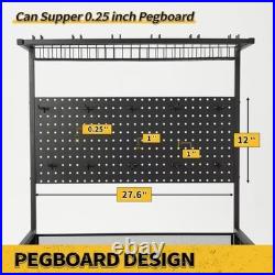 4-Tier Fishing Rod Holders for Garage 1-Upgrade Black