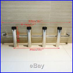 4 Tube 304 Stainless Steel Rocket Launcher Outfitting Boat Fishing Rod Holder