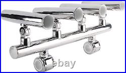 4 Tube Adjustable Stainless Boat Fishing Rod Holders for rails 24/25 or 1-7/25